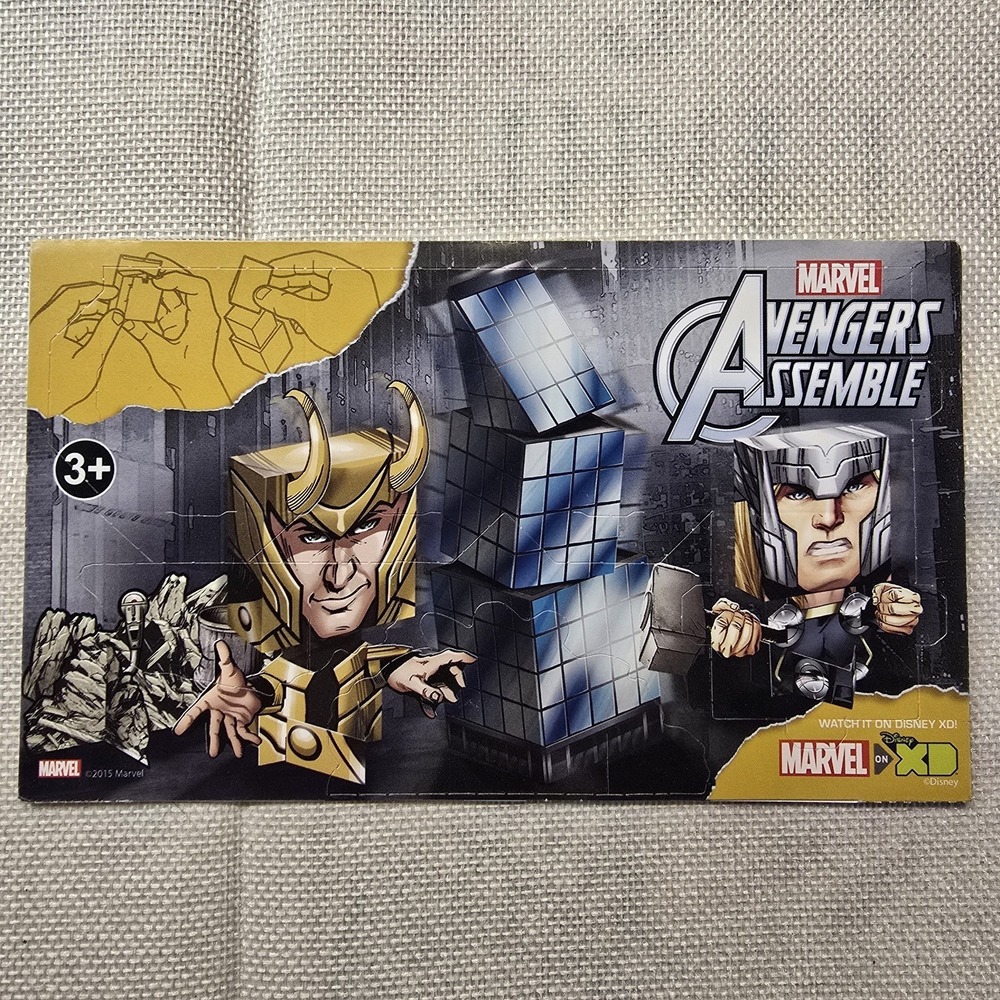 Marvel Avengers Assemble Loki Thor Papercraft Block Figure Model Kit 3D Puzzle